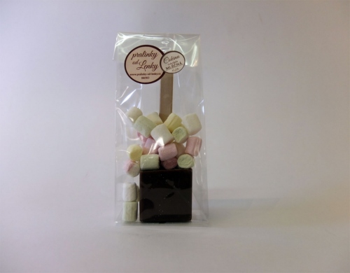 Hork okolda kostka - mln belgick okolda s mini Marshmallows (60g)