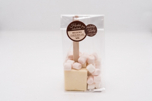 Hork� �okol�da kostka - b�l� �okol�da s mini Marshmallows (60g)