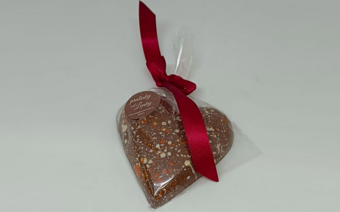 Pln�n� �okol�dov� srdce - jahoda v ml��n� �okol�d�