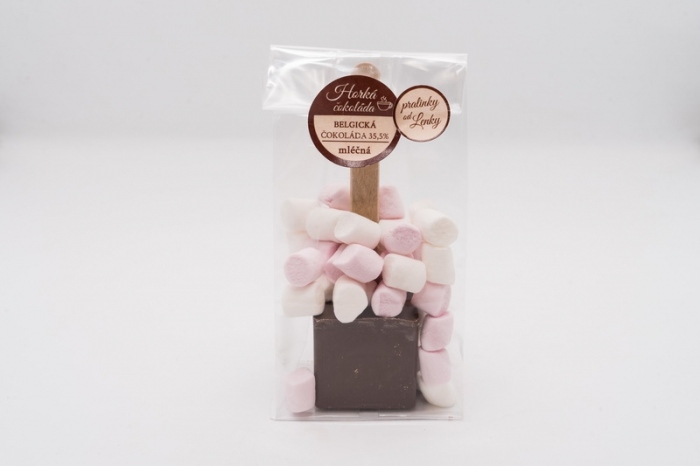 Hork� �okol�da kostka - ml��n� belgick� �okol�da s mini Marshmallows (60g)