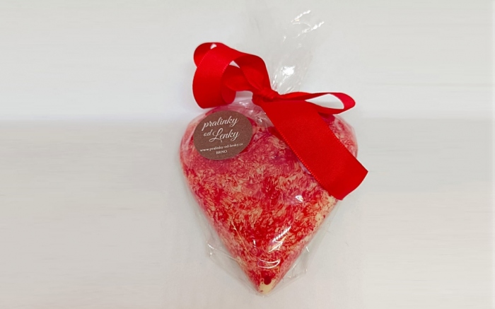 Plnn okoldov srdce - malina v bl okold