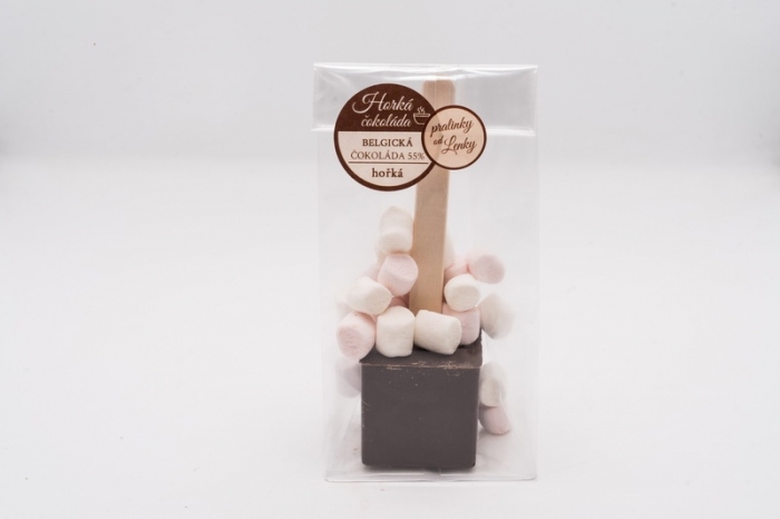 Hork� �okol�da kostka - ho�k� belgick� �okol�da 55% s mini Marshmallows (60g)