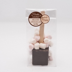 Hork� �okol�da kostka - ho�k� belgick� �okol�da 55% s mini Marshmallows (60g)