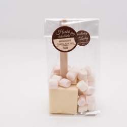Hork� �okol�da kostka - b�l� �okol�da s mini Marshmallows (60g)